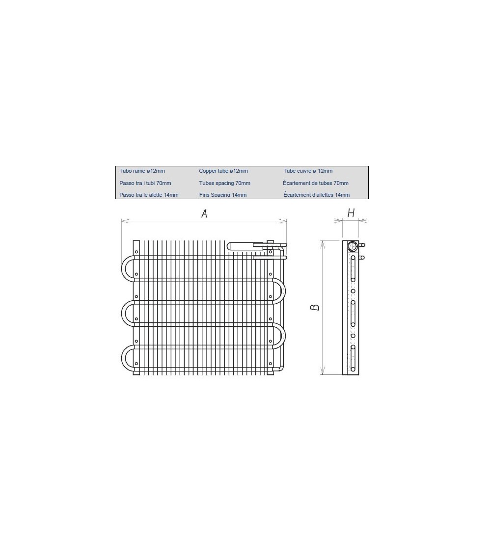 SBT 640/50    EVAPORATORE  PERSOTTOBANCOSTATICO