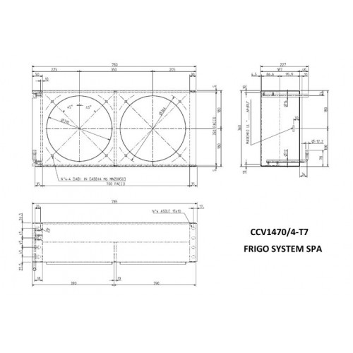 CCV 1470/3  T7  RAL9005 CONDENSATORE