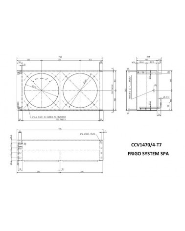 CCV 1470/3  T7  RAL9005 CONDENSATORE