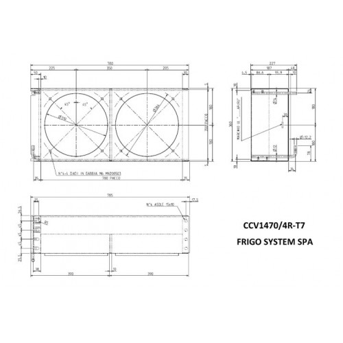 CCV 1470/4R T7  RAL9005 CONDENSATORE0722A1404070030CO104