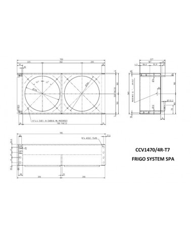 CCV 1470/4R T7  RAL9005 CONDENSATORE0722A1404070030CO104