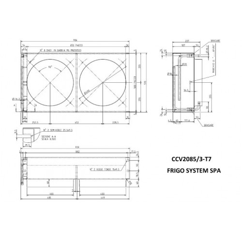 CCV 2085/3-T7-UL RAL9005 CONDENS.ERP2015D87736  D.400  H.68