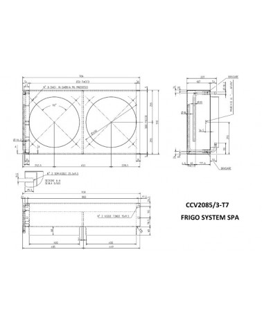 CCV 2085/3-T7-UL RAL9005 CONDENS.ERP2015D87736  D.400  H.68