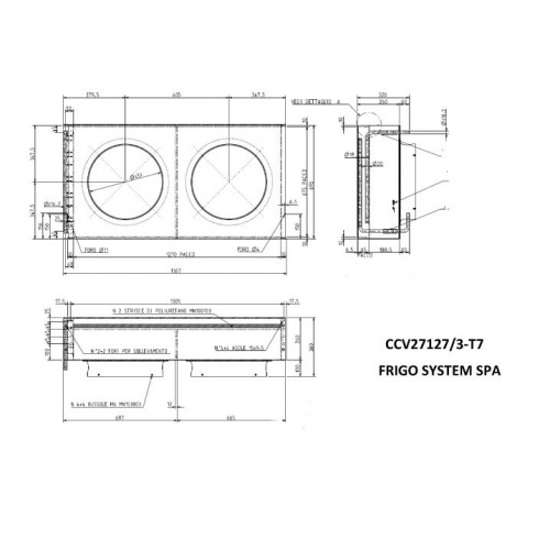 CCV 27127/3-T7  RAL9005 CONDENS. ERP2015B06097 2X450 BOCC. H.100+NERV.