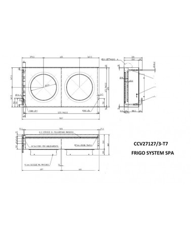 CCV 27127/3-T7  RAL9005 CONDENS. ERP2015B06097 2X450 BOCC. H.100+NERV.