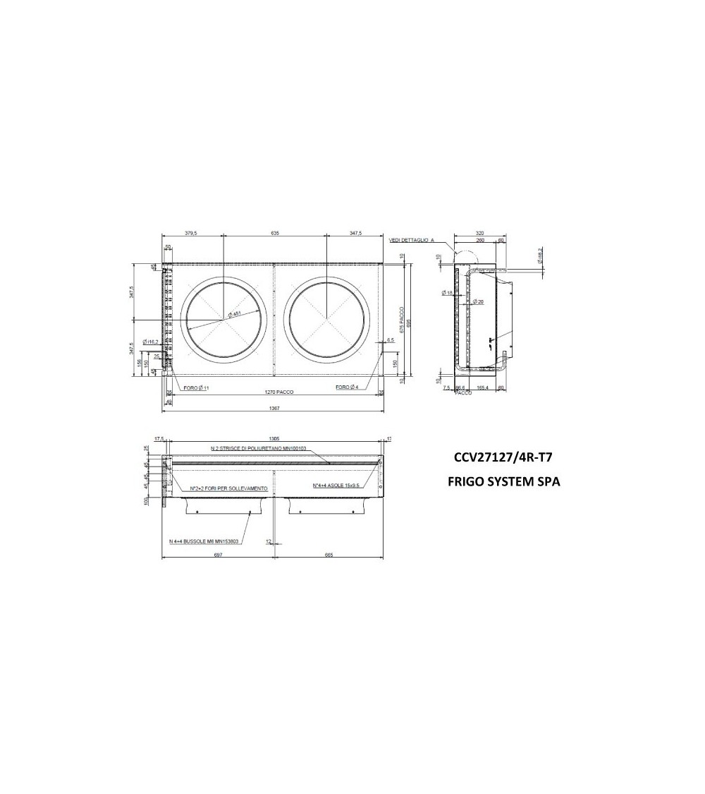 CCV 27127/4R-T7  RAL9005 CONDENS.ERP20152X450 BOCC. H100+NERV. B06098