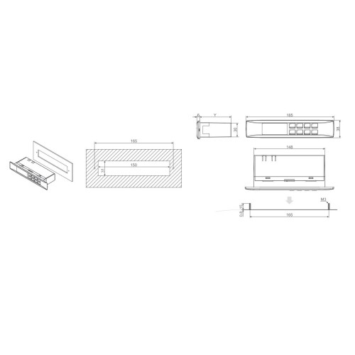 CORNICE  ACCIAIO INOX      WING 2004  8T