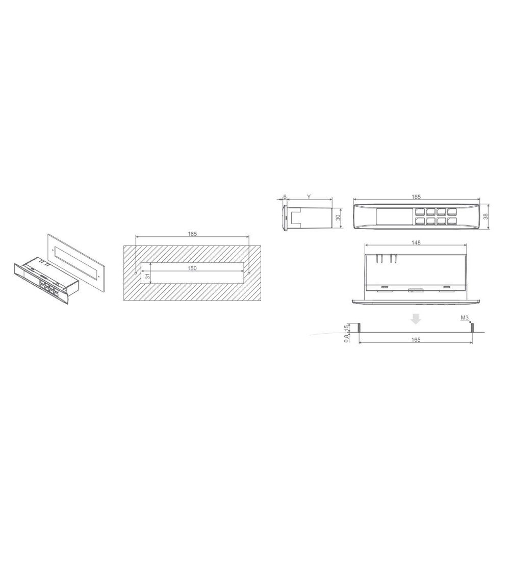 CORNICE  ACCIAIO INOX      WING 2004  8T