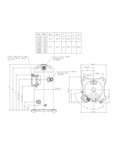DWM ZB38KCE-TFD551 COMPRESSORE 380/3/50
