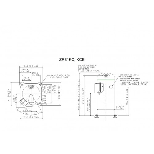 DWM ZR81KCETFD522   COMPRESSORE 380/3/50R407C