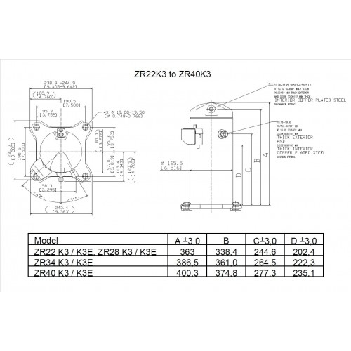 DWM ZR28K3E-TFD522  COMPRESSOREICZX025RT