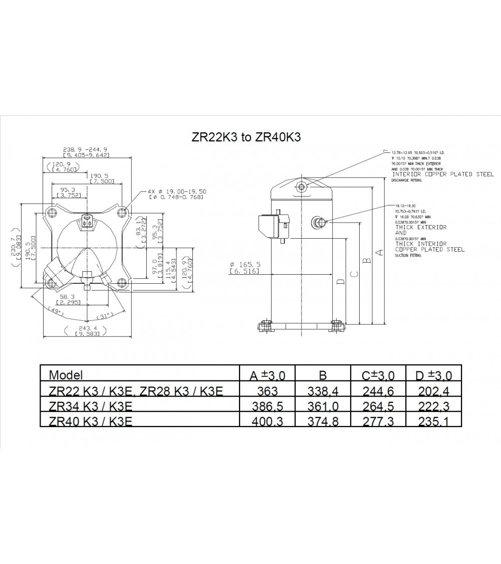 DWM ZR28K3E-TFD522  COMPRESSOREICZX025RT