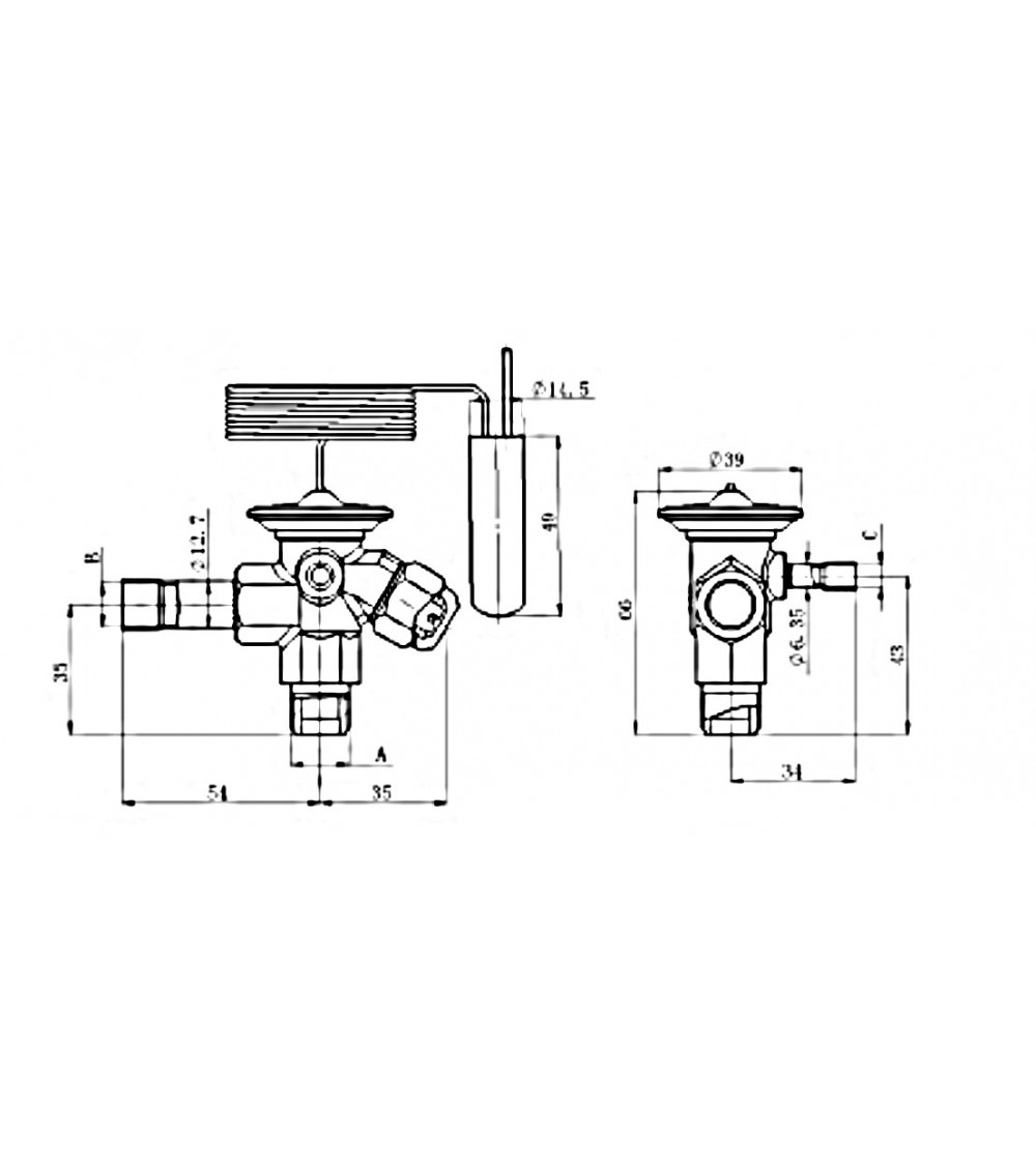 RFKH11E-4.5-53  VALVOLA TERM EQ.EST. ODS R452A