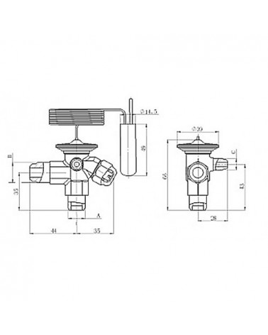 RFKH03E-4.8-15  VALV. TERM. EQ.EST. ODS R404A/R507A