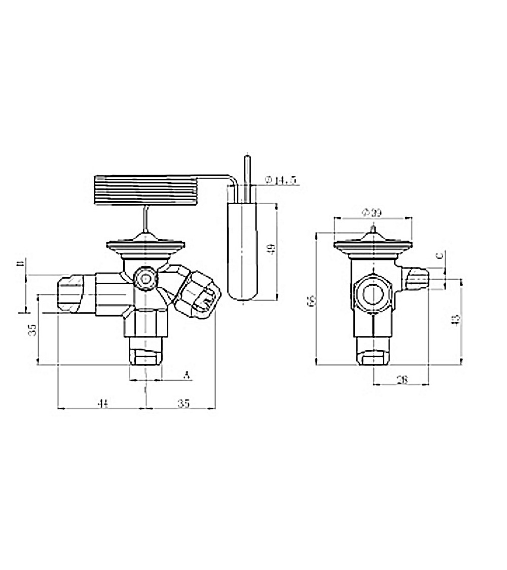 RFKH04E-2.9-19  VALV. TERM. EQ.EST. R134