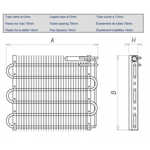 SBT 4270/50   EVAPORATORE  PERSOTTOBANCO STATICO