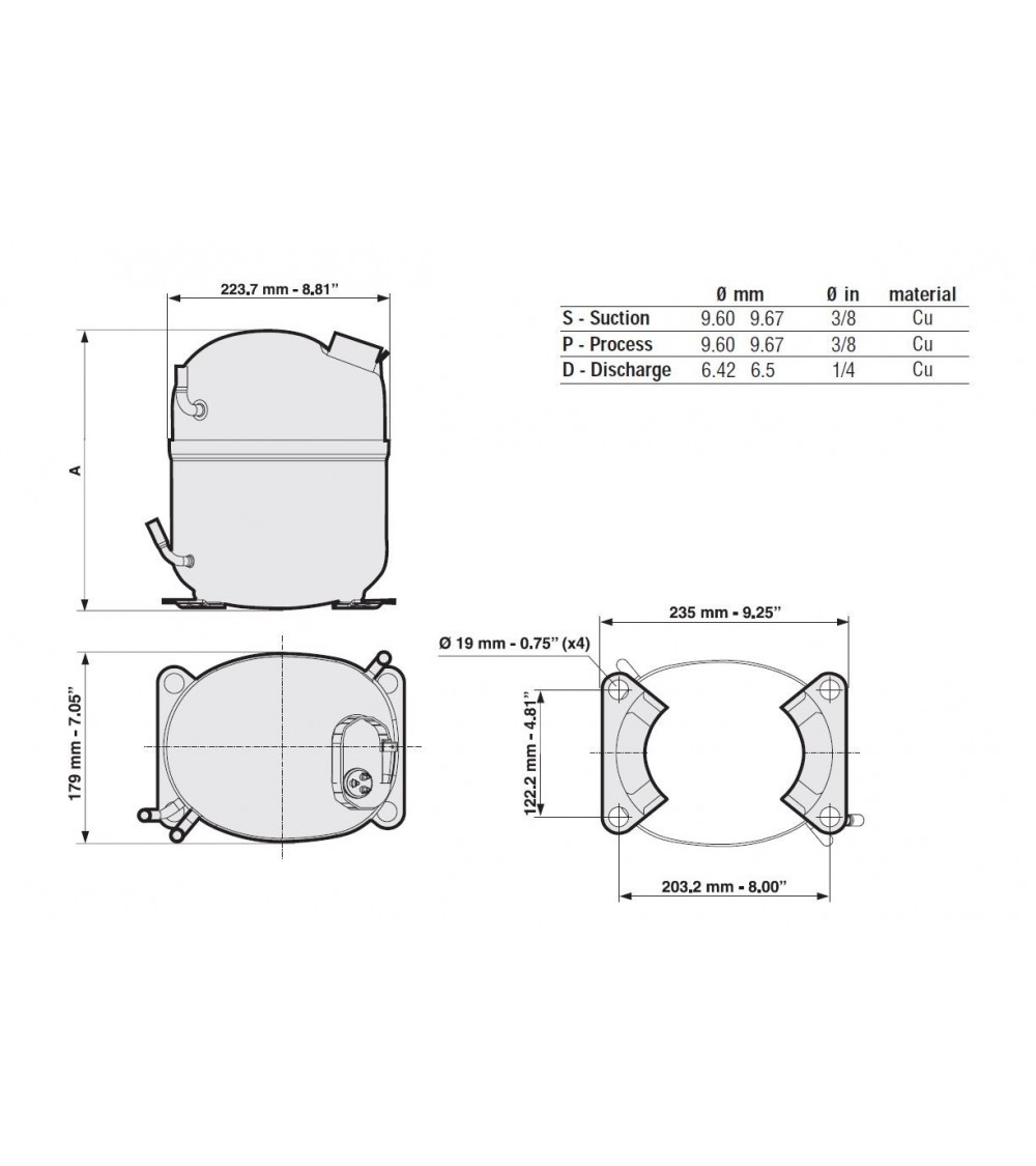 NJ6226ZX-G   GEMINI   COMPRESSORE  R134 