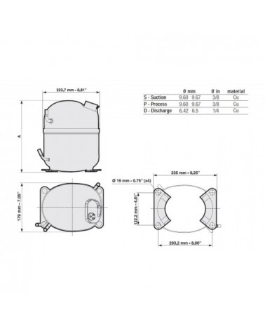 NJ6226ZX-G   GEMINI   COMPRESSORE  R134 