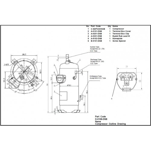 DC C-SDP330H02B COMPRESSORE INVERTER 