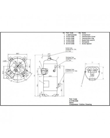 DC C-SDP330H02B COMPRESSORE INVERTER 