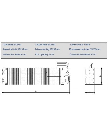 VTR  12/150   EVAPORATORE  PER VETRINE 