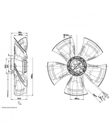 A6E400-AN24-07  D. 400 P.M.  VENTILATORE 900 GIRI    EX ...AP10-07