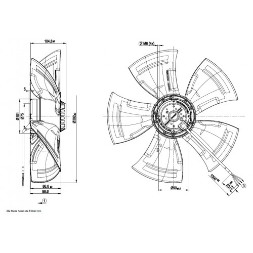 A6E400-AN24-09  D. 400 A.M.  VENTILATORE 900 GIRI    EX ...AP10-09