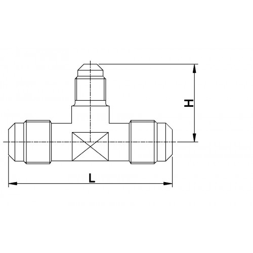 7320/554      TEE             5/8SAEx1/2 SAEx5/8SAE