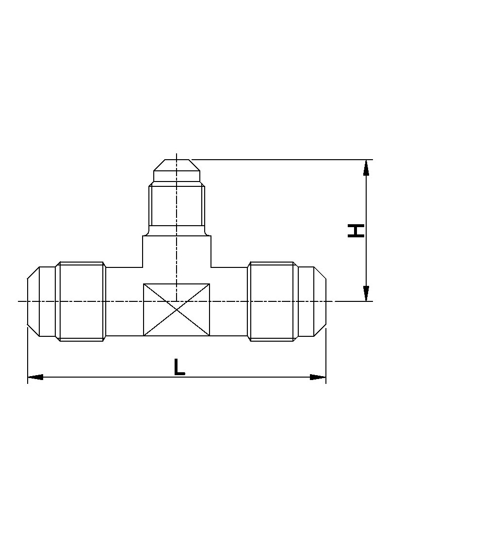 7320/554      TEE             5/8SAEx1/2 SAEx5/8SAE