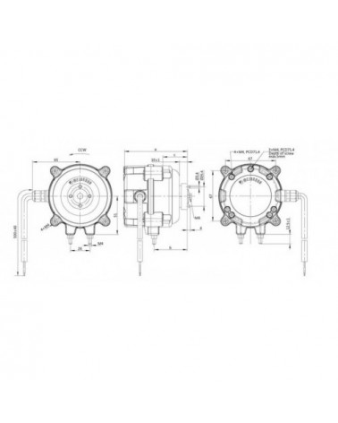 ECM7108AAA2DA402  MOTORE 0,09A  4/7 W