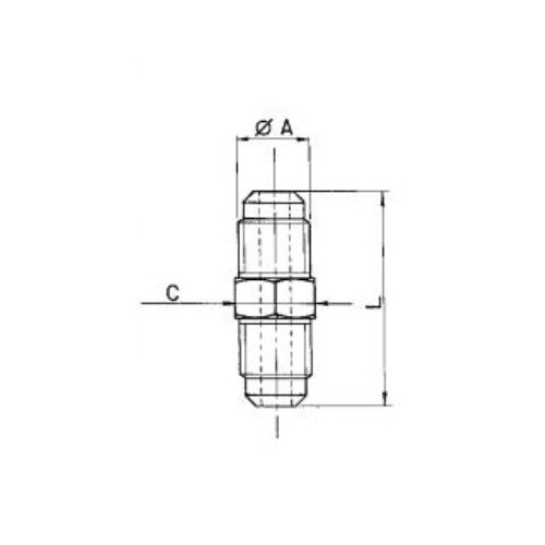 U2-4K  PZ.10        GIUNTO  1/4X1/4  SAE 