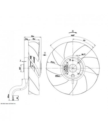 A4S200-AH04-01 D. 200 A.M.    VENTILATOR E  1400 G.