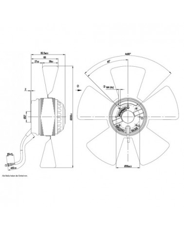 A2E250-AE65-02 D. 250 P.M.  VENTILATORE 2650 GIRI               4MF