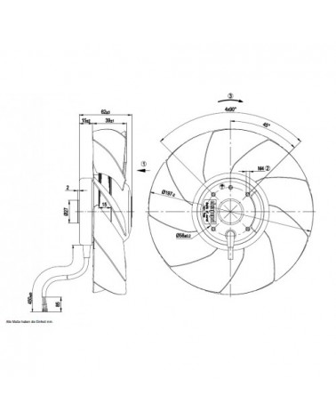 A4E250-AA04-01 D. 250 A.M.    VENTILATOR E  1400 GIRI