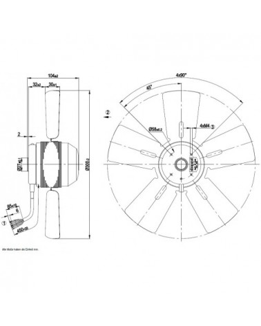 A2D300-AD02-01 D. 300 A.T.    VENTILATOR E  2500 GIRI