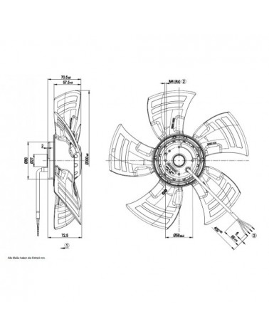 A4D300-AS34-01 D. 300 A.T.    VENTILATOR E  1400 G.  EX...AP2801