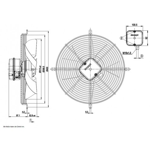 S4E315-AB06-09   VENTILATORE P.M. C/GRI. (SER+ECO(STE)  EX AC08-09