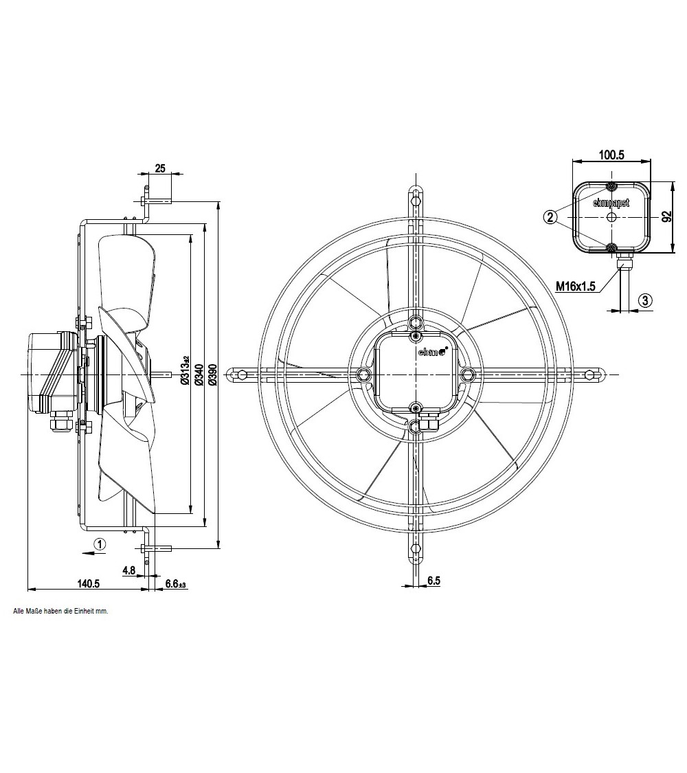 S4E315-DB74-09 VENTILATORE  C/GRIGLIA X DFE   EX ...DC44-09