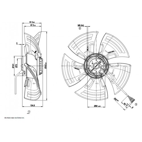 A4D350-AN08-01 D. 350 A.T.    VENTILATOR E  1400 GIRI  EX ..AP08-01