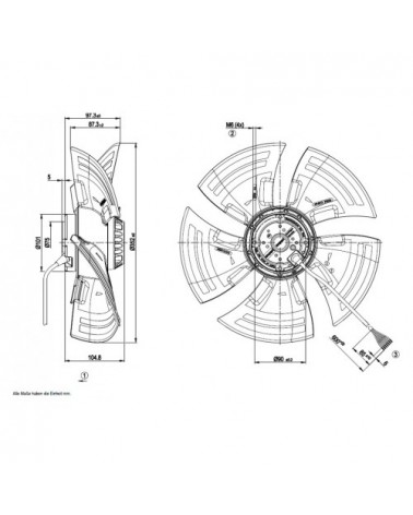 A4D350-AN08-01 D. 350 A.T.    VENTILATOR E  1400 GIRI  EX ..AP08-01