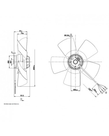 A4E350-AA06-54 D. 350 P.M.  VENTILATORE 1400 GIRI