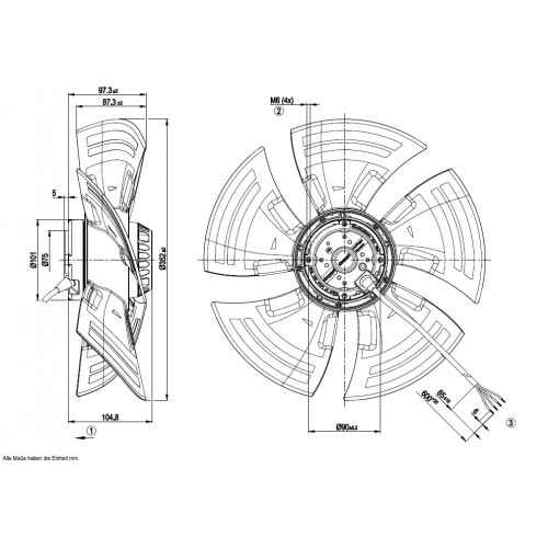 A6E350-AN24-01 D. 350 A.M. VENTILATORE 