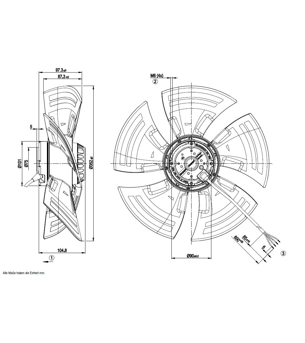 A6E350-AN24-01 D. 350 A.M. VENTILATORE 