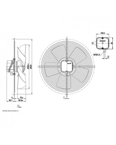 S6E350-BC02-06 D. 350 P.M.   VENTILATORE 900 GIRI