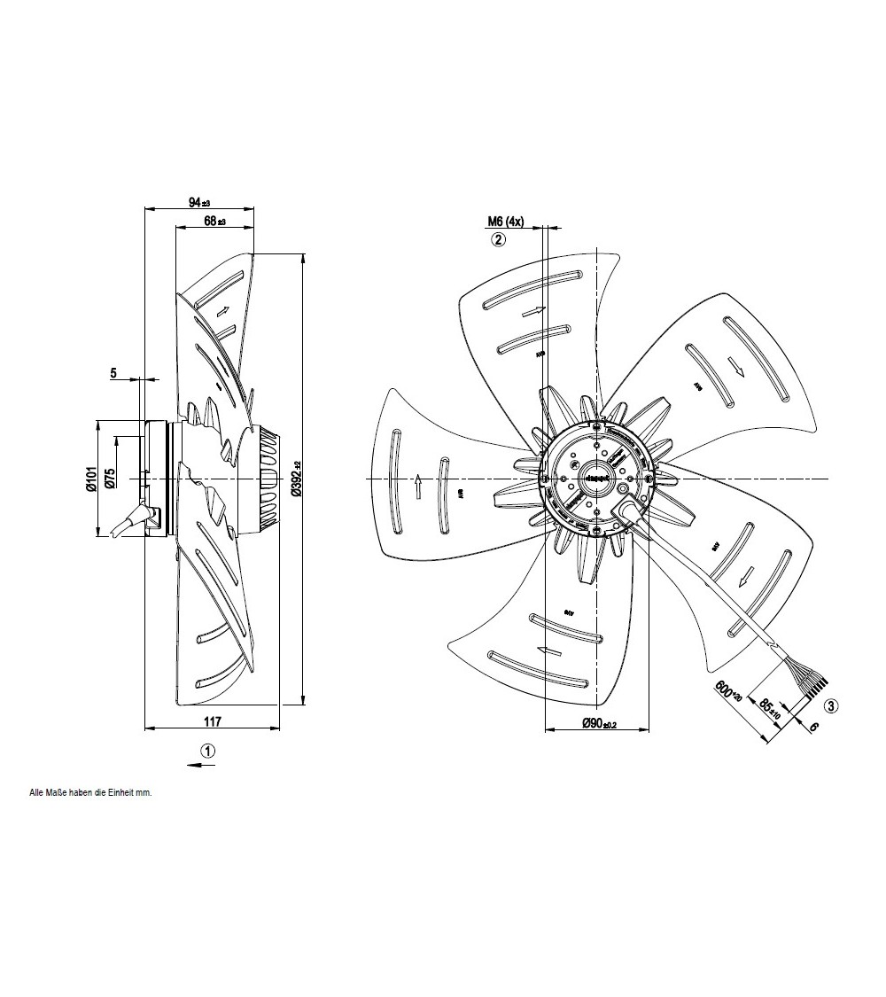 A4D400-AP12-01 D. 400 A.T.    VENTILATOR E  1400 GIRI