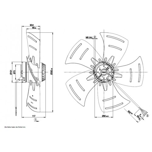 A4E400-AP02-02 D. 400 P.M. VENTILATORE 1400 GIRI    EX 16-81