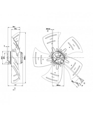 A4E400-AP02-01 D. 400 A.M.  VENTILATORE 1400 GIRI       EX -AP16-80