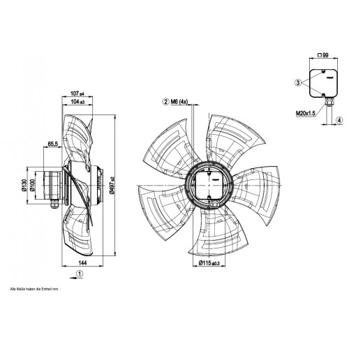 A4D500-AM03-01 VENTILATORE  A.T. 