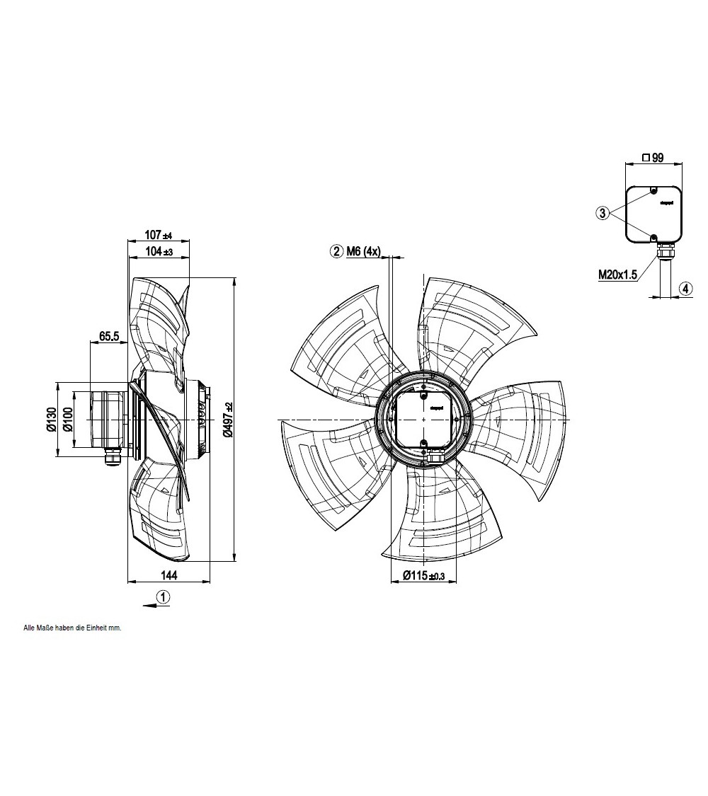 A4D500-AM03-01 VENTILATORE  A.T. 