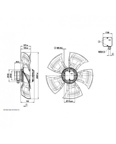 A4D500-AM03-01 VENTILATORE  A.T. 